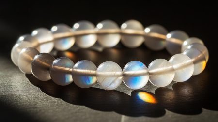 lay down | moonstone diffuser bracelet