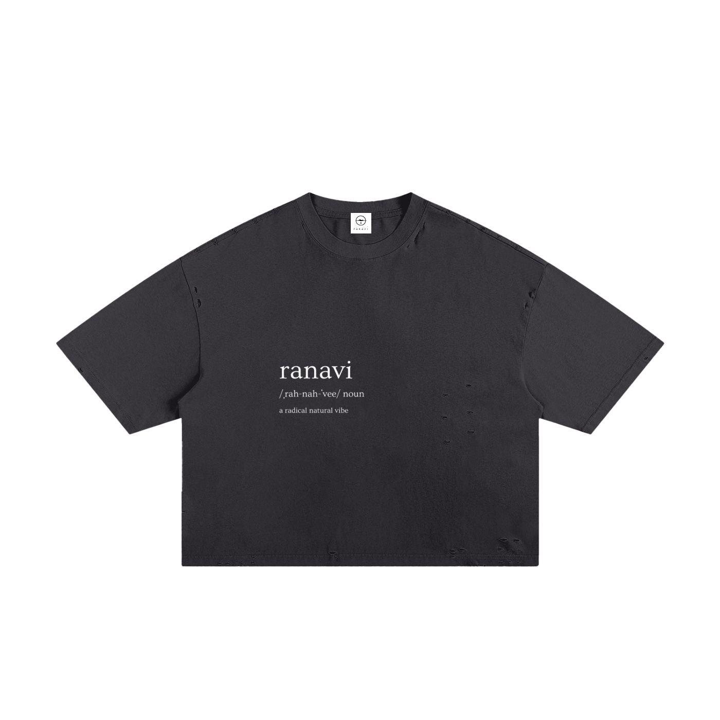 Classic Frayed Boxy Tee - Image 7