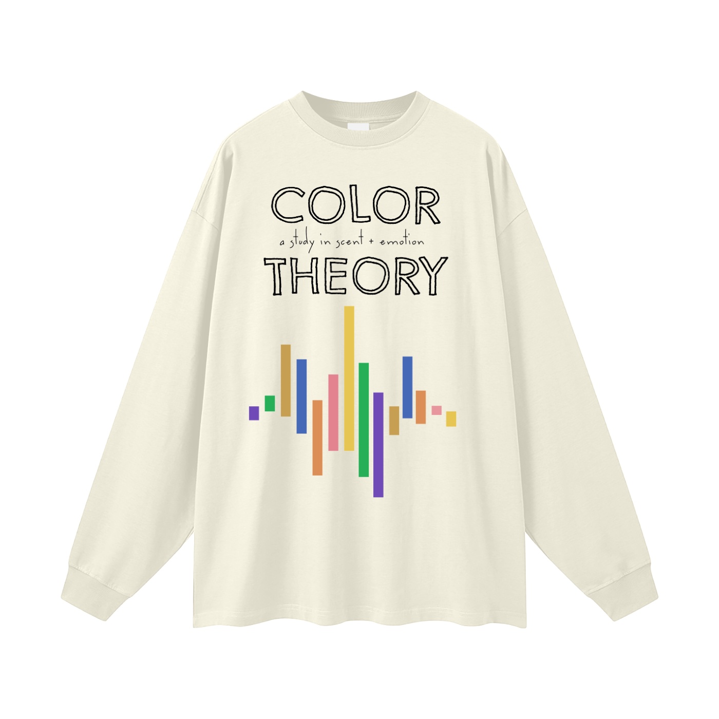 color theory - sound wave | oversized uni long sleeve t-shirt - Image 7