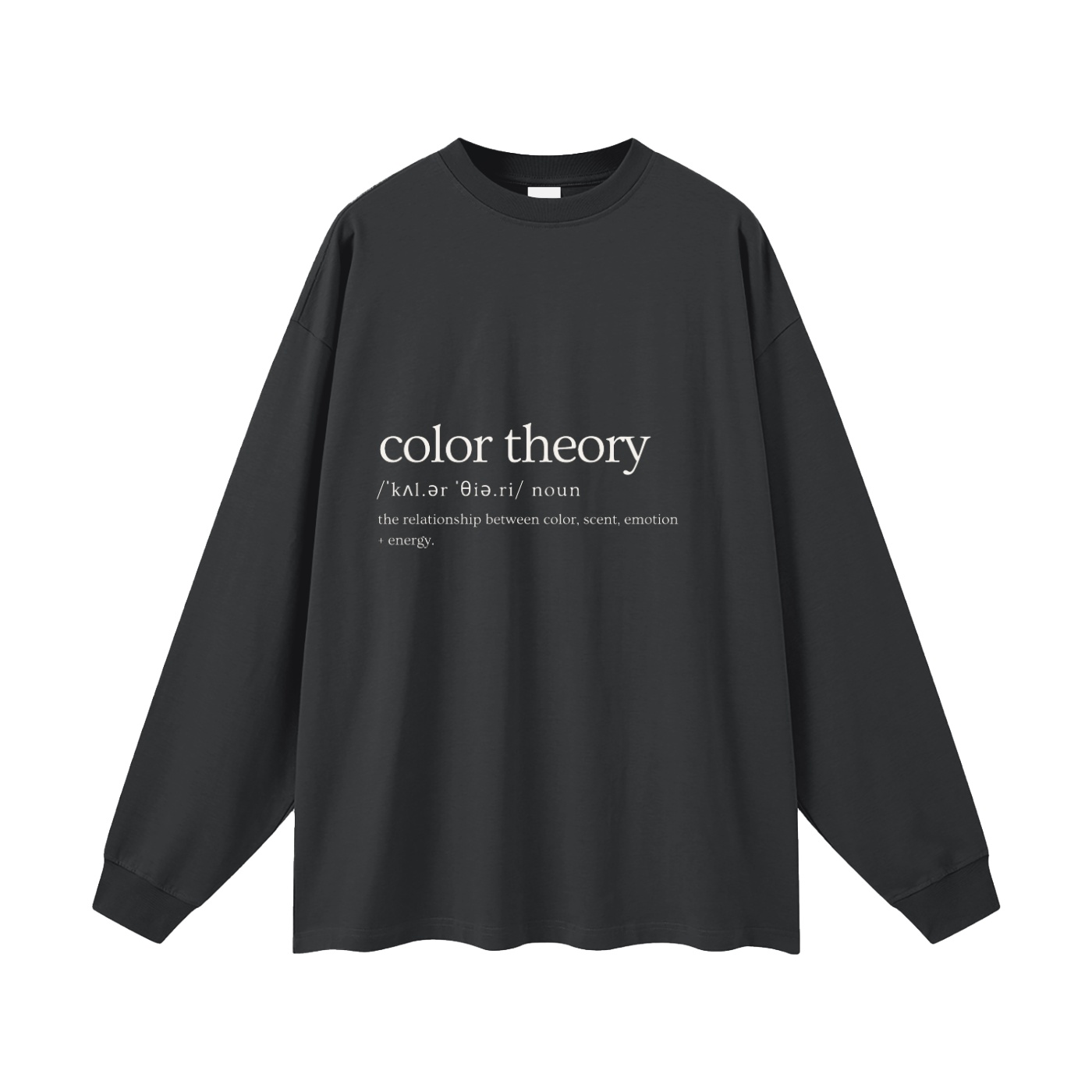 color theory - definition | oversized uni long sleeve t-shirt - Image 3