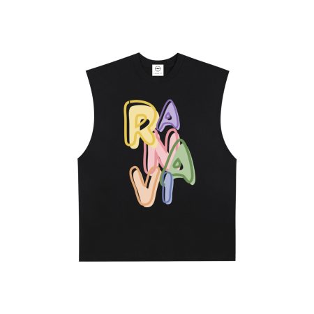 Raw Edge Cotton Tank Top