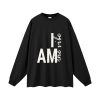 i am the vibe | oversized uni long sleeve t-shirt