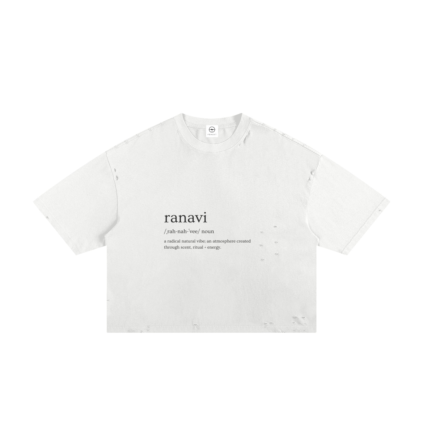 Classic Frayed Boxy Tee - Image 5