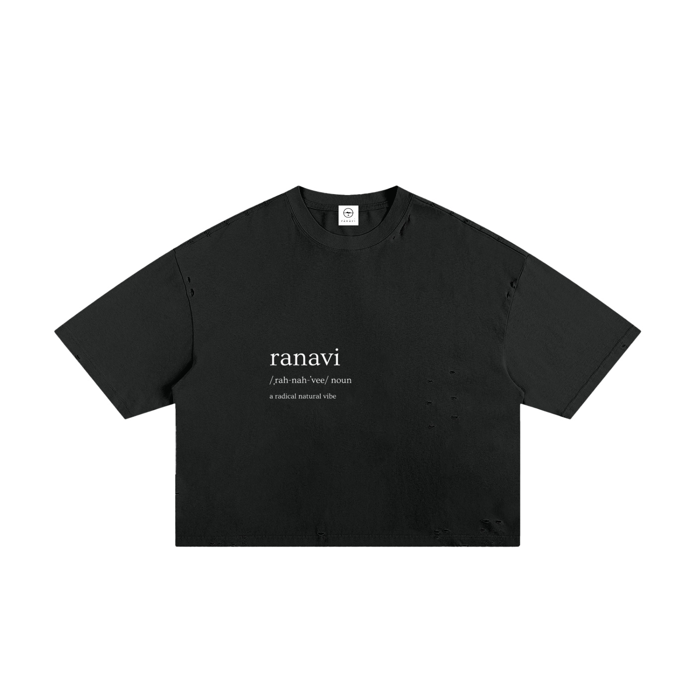 Classic Frayed Boxy Tee - Image 5