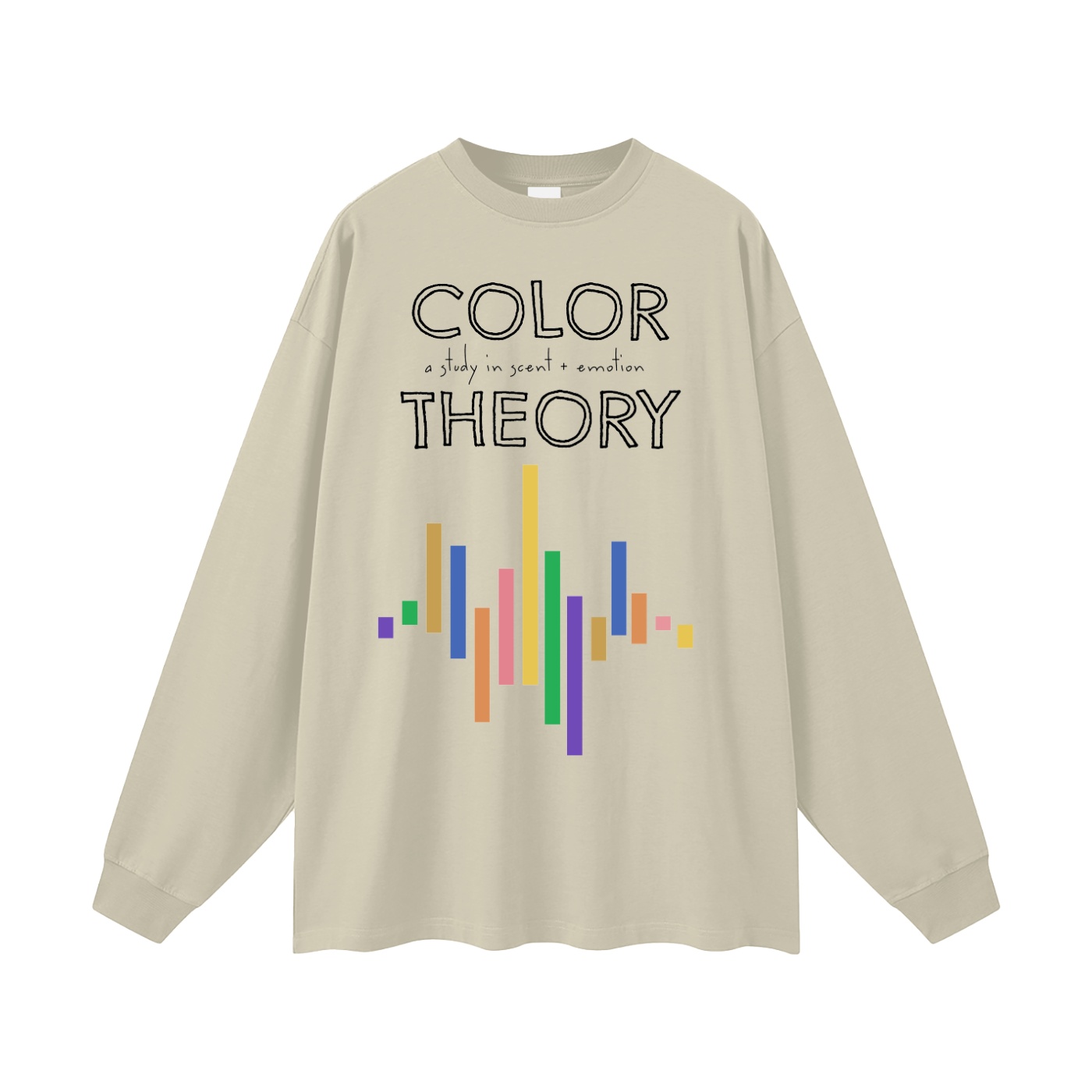 color theory - sound wave | oversized uni long sleeve t-shirt - Image 9