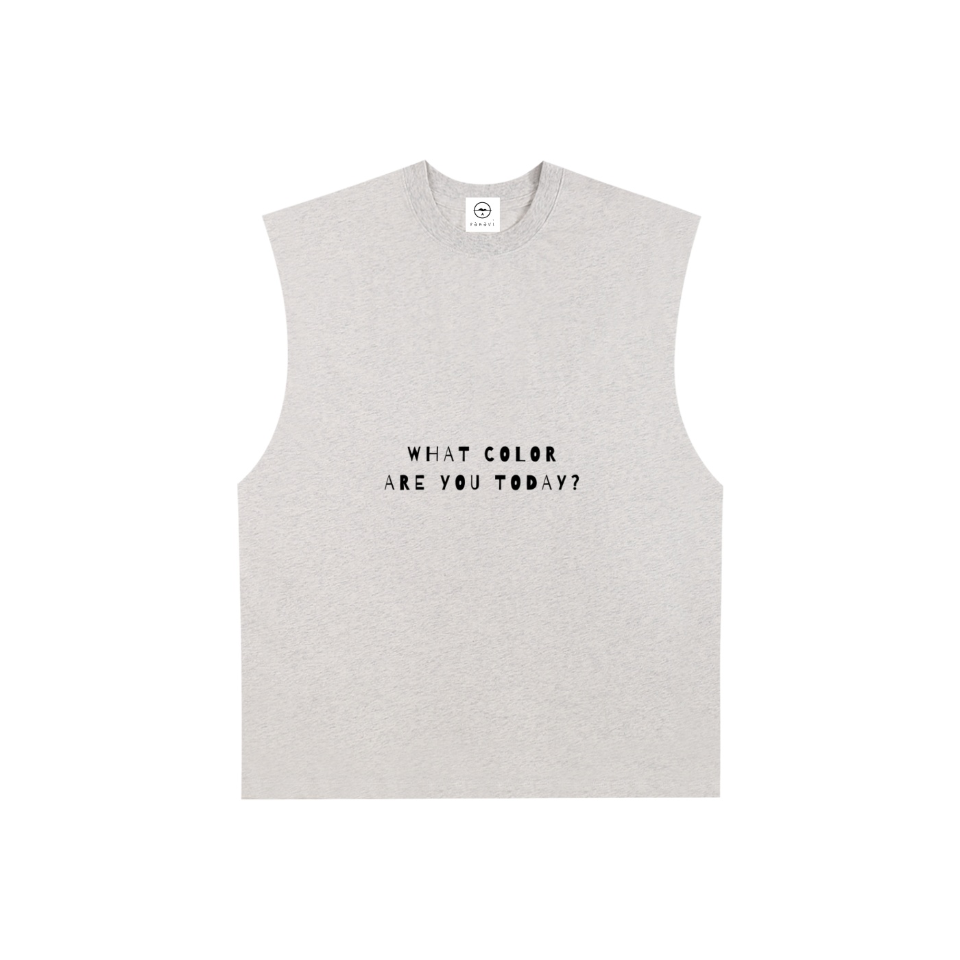 Raw Edge Cotton Tank Top - Image 3
