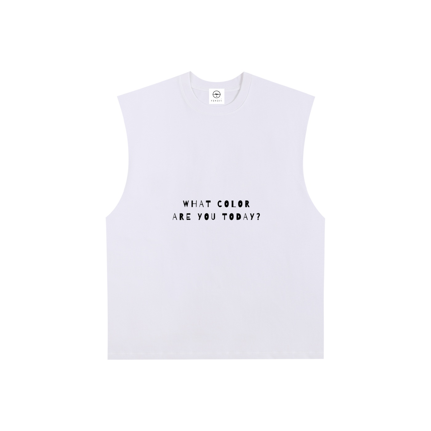 Raw Edge Cotton Tank Top