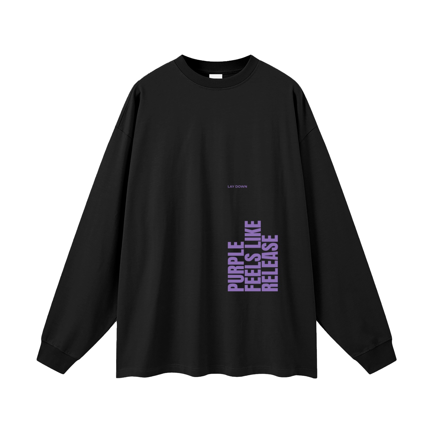 lay down | oversized uni long sleeve t-shirt