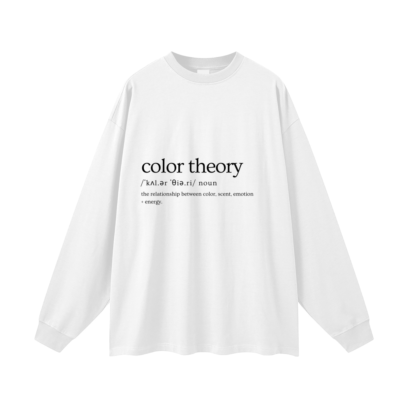color theory - definition | oversized uni long sleeve t-shirt - Image 5