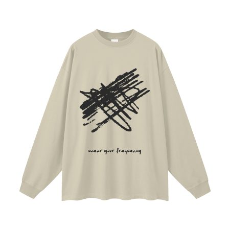 wear your frequency | oversized unisex long sleeve t-Shirt