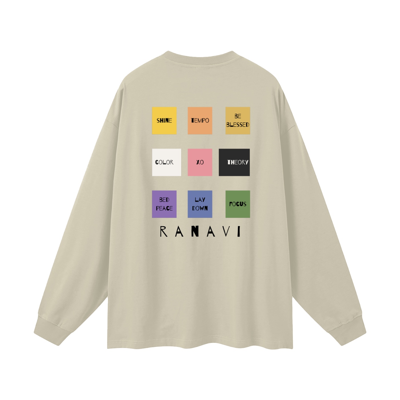 multi color theory | oversized uni long sleeve t-shirt - Image 10