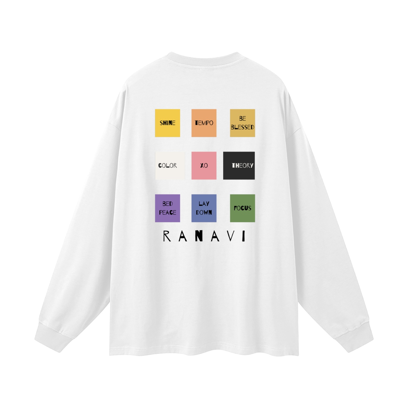 multi color theory | oversized uni long sleeve t-shirt - Image 6
