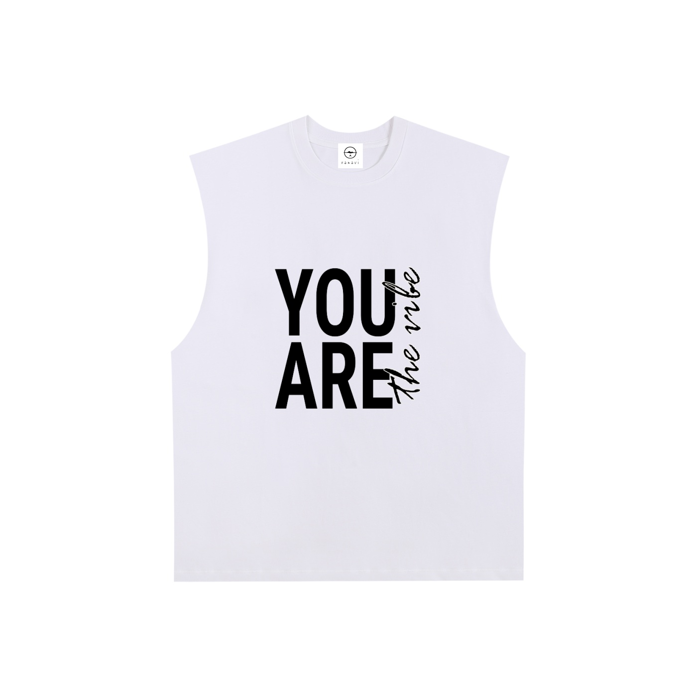 Raw Edge Cotton Tank Top