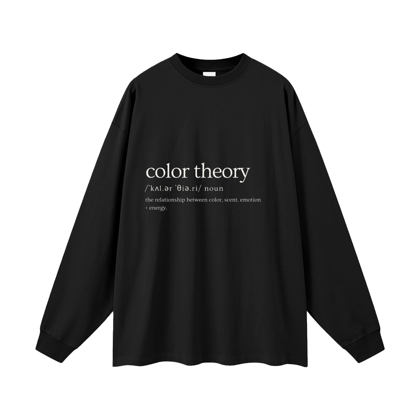 color theory - definition | oversized uni long sleeve t-shirt
