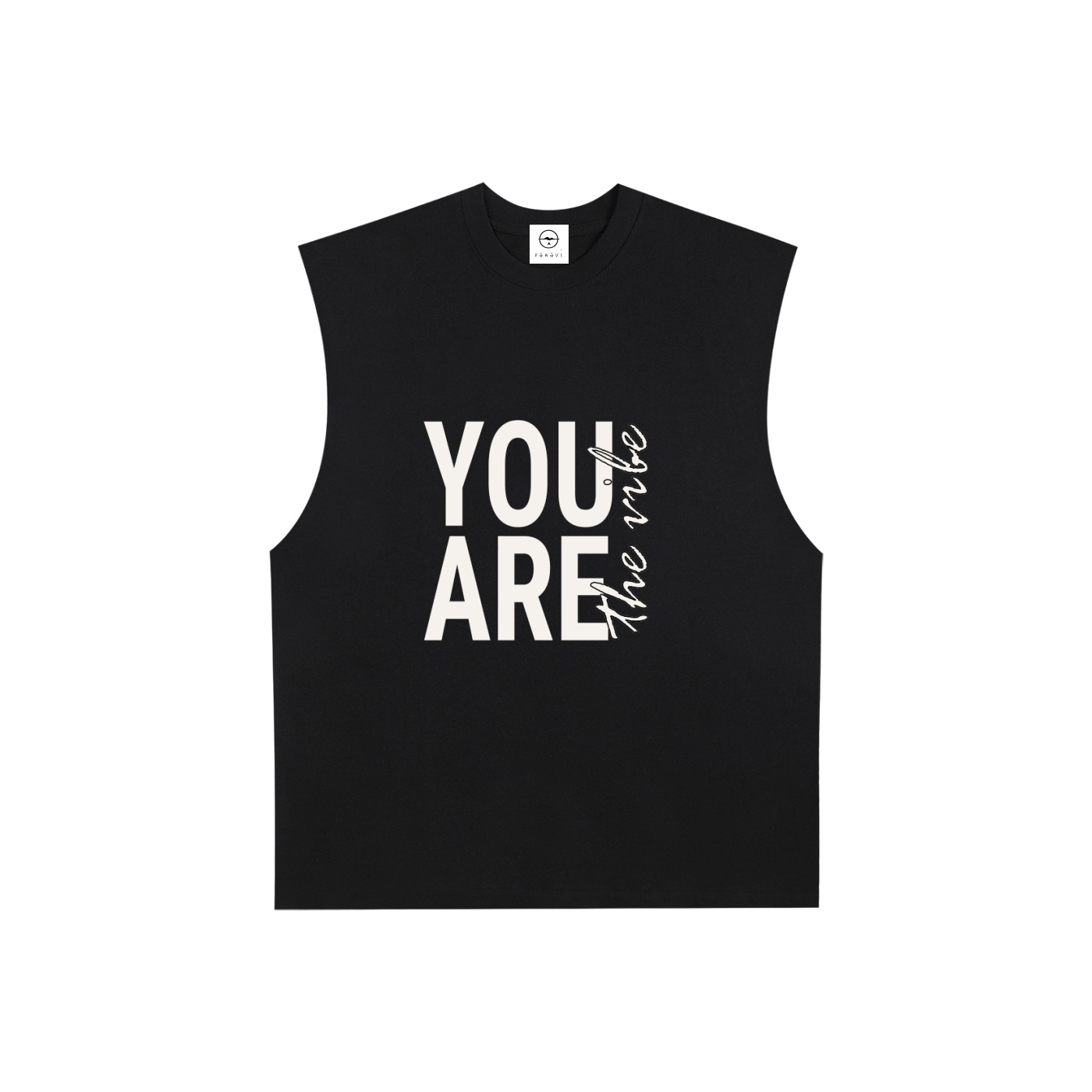 Raw Edge Cotton Tank Top - Image 3
