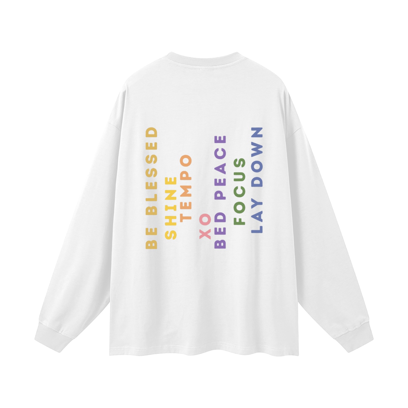 what color w/ album | oversized uni long sleeve t-shirt - Image 2