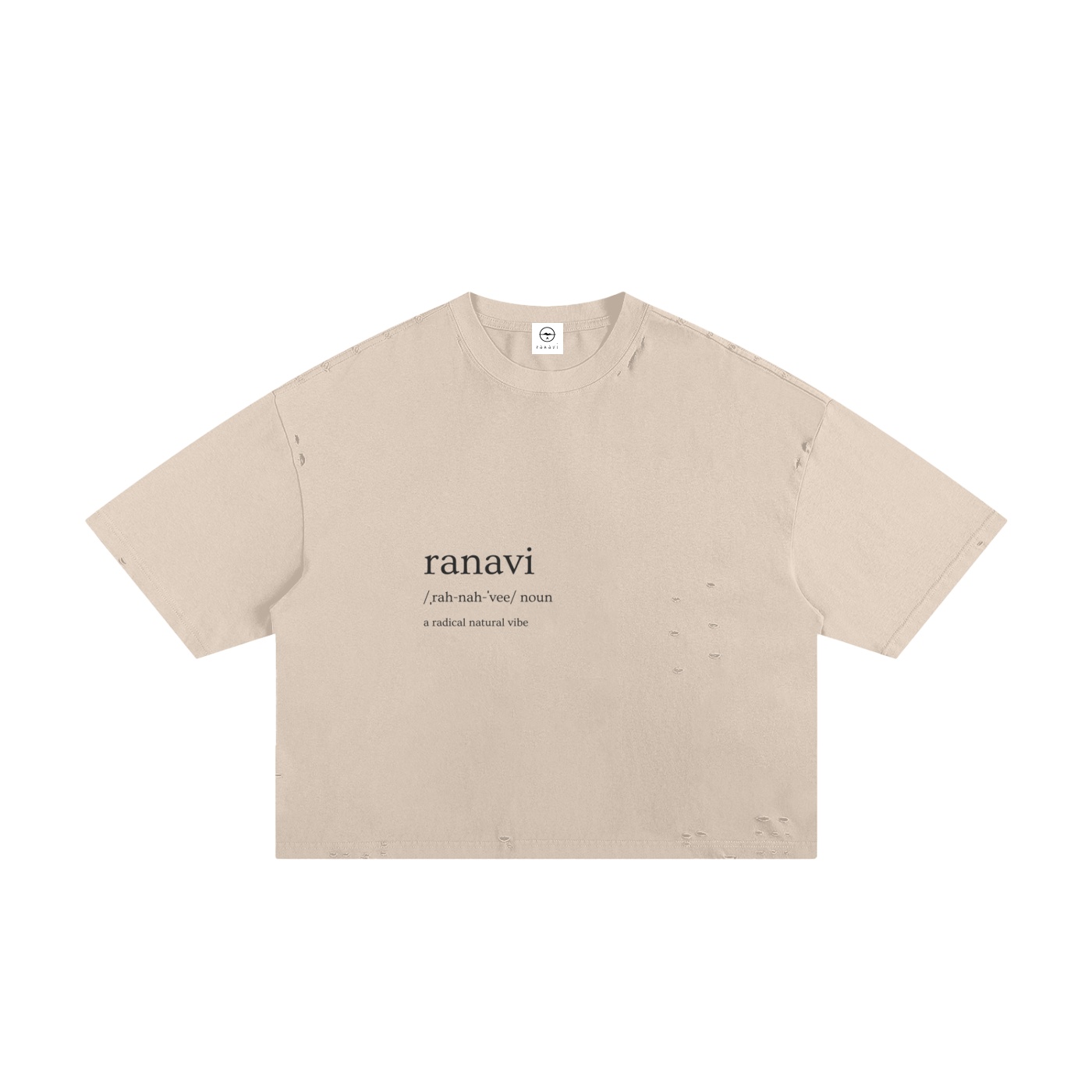 Classic Frayed Boxy Tee - Image 3