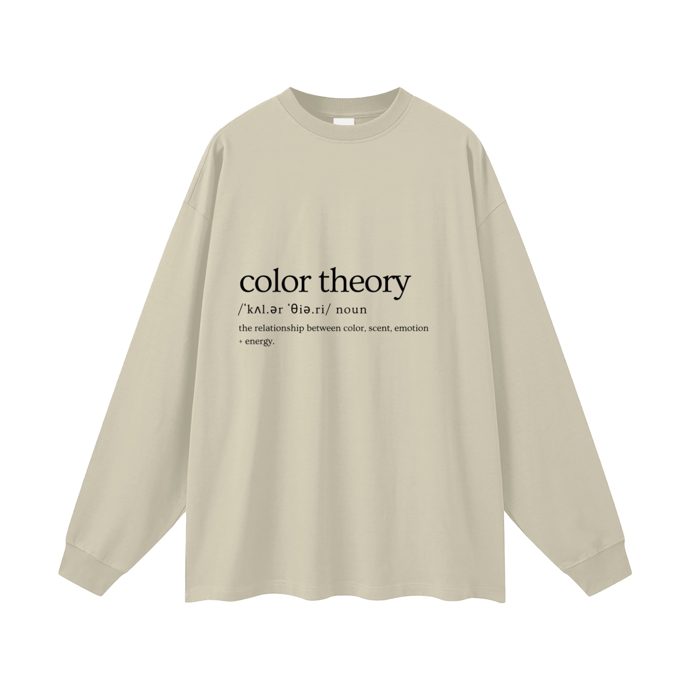 color theory - definition | oversized uni long sleeve t-shirt - Image 9