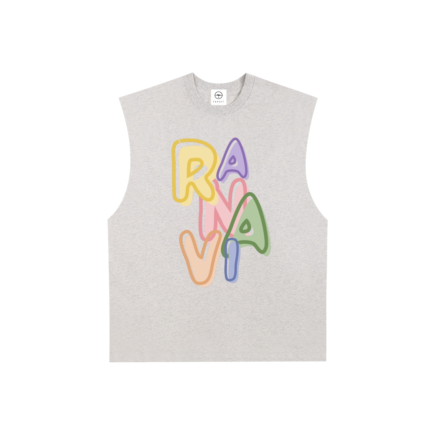 Raw Edge Cotton Tank Top - Image 5